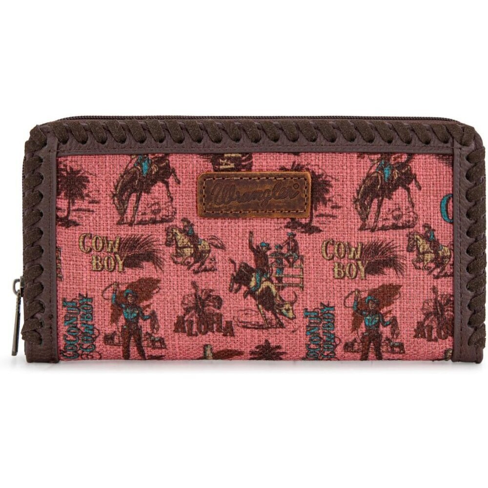 Women's Faux Leather Wallet RFID Blocking Bifold Large Capacity Western Style